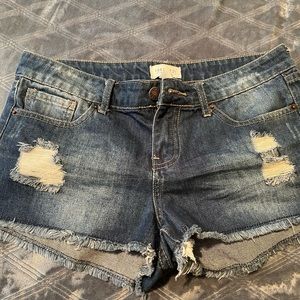 Forever 21 distressed shorts